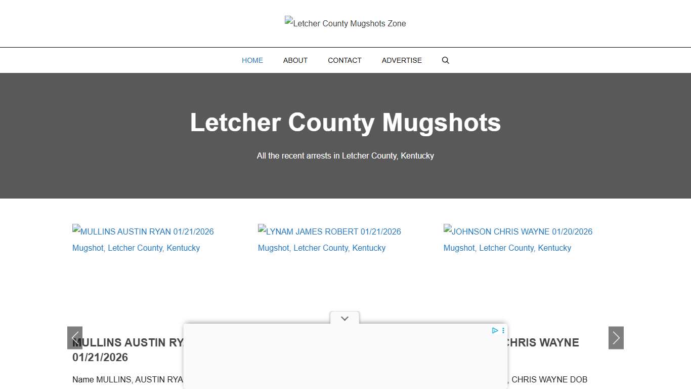 Letcher County Mugshots Zone